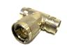 T-Piece TWINAX Adaptor • 95Ω • TWINAX Plug to TWINAX Socket x2 [81S301-K00A1]
