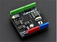DFR0308 Dual-Tone Multi-Frequency Decoder Shield is an Audio Code System that sends commands to your Arduino via Audio signal. [DFR DTMF DECODER SHIELD]