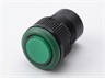 Push Button Actuator Non-Illuminated Momentary • Green Raised Button • Green 30mm Bezel [PB302MGG]