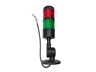 Industrial LED Tubular Econo Beacon Lamp 2 Layer Continuos Red/Green 24VDC NPN with Foldable Mounting Base 64mm Ø x 273mm with Flylead IP20 [CLX-MSL-201-FN-RG(B)]