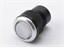 Push Button Actuator Non-Illuminated Momentary • White Raised Button • Metallic Silver 30mm Bezel [PB302MWS]