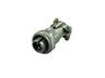 Circular Connector MIL-DTL-5015 Style Screw Lock Cable End Plug Environmental IP65 With Cable Clamp 3 Poles #16 Contacts Male Soldier 13A 500VAC/700VDC (XY3106A14S-1P)(97-3106A-14S-1P) [MS3106F-14S-1P]