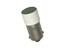 12VDC Green Bayonet mount flat lens LED lamp bulb for use with P300/P350 Series Lamps and Switches [BA9S-LED12G]