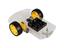 Clear Acrylic 2WD Robot Chassis Kit with Gear Motors, Wheels, Battery Box AND Speed Encoder [HKD CHASSIS 2WD KIT ACRYLIC]