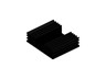 Black Anodized Extruded Profile 88x25x75mm 1,7KW [SK79-75SA]