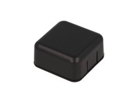 ABS Plastic Miniature Enclosure - Snap-Fit / Wall-Mount 40x40x20mm Unvented IP30 - Black [1551SNAP1BK]