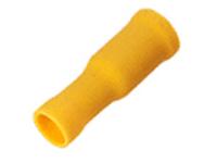 Insulated Bullet Lug • Female • 5mm Stud • for Wire Range : 2.5 to 6.0 mm² • Yellow [LX40000]