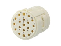 Circular Connector M23 Signle. Female Crimp Insert CW- 19 Pole (PE on Pos 12) for 16x1mm/3x1,5mm Contacts - 8/10A @ 320VAC Max. [7003919112]