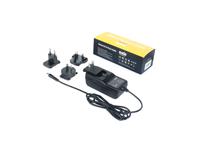 Switch Mode Power Supply Unit DC5V 4A Plug-In 2.1mma DC Plug, I/P:100 → 240VAC, 4 x Interchangeable Heads : UK, EU, AUS & US Head, 1.5M Cable [PSU SWM 5V 4A]