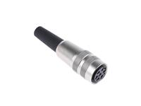 Circular Connector M16 Cable Female Straight 7 Pole Screw Lock 6mm Cable Entry IP40 - 09-0326-00-07 [KV70M]