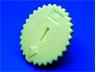 Thumb Wheel 16mm (D) x 7.5mm (L) for CA14 Potentiometer in White [REF003]