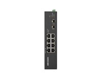 Hikvision 8 Port Gigabit Unmanaged Harsh POE Switch, 8×Gigabit PoE Port, 2×Gigabit Fiber Optical Port, 6kV Surge Protection for PoE ports, Switching Capacity:20Gbps, Ports 7~8:Up to 300m, Wire-Speed Forwarding, Temp:-30 °C to 65 °C, 54VDC 2.5A [HKV DS-3T0510HP-E/HS]
