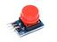 12mm x 12mm Tactile Switch with Colour Cap, Mounted on PCB 3Pin [HKD DTS24R WITH CAP ON PCB 3PIN]