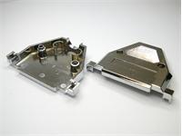 37 way D-Sub Housing in Chrome Plated with Thumb Screws [DC37HCT]