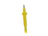 Test Probe - Yellow - Stainless Steel Needle Tip with Protective cap - 4mm Con. CATII 10A/1KVAC [XY-PRUF2400E-YLW]