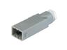 5 way Inline Cable Plug with strain relief and added contacts Not Assembled in Grey [STAS5 GREY]