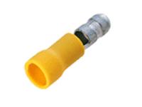 Insulated Bullet Lug • Male • 5mm Stud • for Wire Range : 2.5 to 6.0 mm² • Yellow [LZ40000]