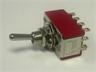 Miniature Toggle Switch • Form : 4PDT-1-N-(1) • 5A-120 VAC • Solder-Lug • Std-Lever Actuator [8403]