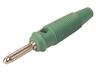 4mm Stackable Screwed Banana Plug • Green [BULA 20K GREEN]
