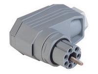 Inline Right Angled NR-Series Circular Cable Socket Connector • with Strain Relief • 6 way [N6RFF]
