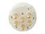 Circular Connector M23 Signal Male Solder Insert - 6 Pole - 6 x 2mm Contacts - 20A @ 630VAC Max. [7001906103]