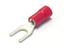 Insulated Fork Terminal Lug • 5mm Stud • for Wire Range : 0.34 to 1.57 mm² • Red [LF15005]