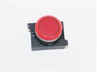Push Button Actuator Illuminated Momentary • Red Flush Lens • Red 30mm Bezel [P301MRR]