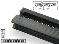 34 way 2.0mm Flat Cable IDC Socket connector without StrainRelief [622340]