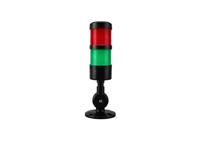 Industrial LED Tubular Econo Beacon Lamp 2 Layer Continuos Red/Green 24VDC NPN with Foldable Mounting Base 64mm Ø x 273mm with Flylead IP20 [CLX-MSL-201-BN-RG]