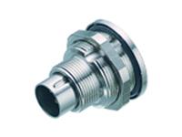 Circular Conector M9 Panel Flange Male 3 Pole Front Mount Solder Terminal IP67 [09-0407-80-03]