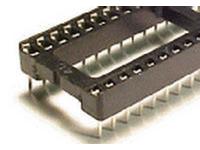 2.54mm Std DIL Socket • 6 way • Straight Pins Solder Tail • Tin Plated [STD06P ICSOC T]