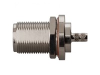 N 50 OHM, Female Crimp, Rear Mount BLKHD, N,G,T; For RG-58/U, CBL GRP C [RFN-1022-8-C]