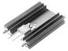 Extruded Heatsink for PCB Mounting for TO-3P TO-220 • pattern Drilled • Rth= 7 K/W • Length : 63.5mm • Black Anodised surface [SK104STS-63,5]