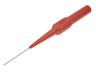 Test Probe - Stainless Steel Needle Tip - 4mm Con. 1A/30VAC/60VDC- Red [XY-PRUF-MZS1E-RED]