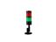 Industrial LED Tubular Econo Beacon Lamp 2 Layer Continuos Red/Green 24VDC NPN with Foldable Mounting Base 64mm Ø x 273mm with Flylead IP20 [CLX-MSL-201-BN-RG]