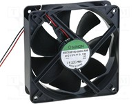 Fan 120x120x38mm 12VDC Ball Bearing AF=116 (CFM) 2600RPM 421mA 5.1W 44dBA 2 Wire Sunon [FANDC012120-38B]