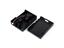 Aluminum Stripe Grooved Case for Raspberry PI 5, Built-In Cooling Fan and Heatsink Pillars. The Raspberry PI 5 IS Not Included. [WVS RASPBERRY PI5 ALUM CASE+FAN]