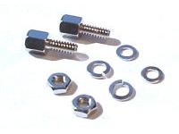 Hex Locking Screw + Flat Washer + Split Washer + Nut for d-Sub Conectors a set of 2 [D20418]