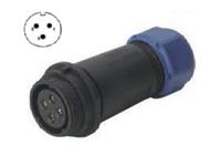 Female Circular Connector • Plastic Screw-Lock Cable-End • 3 way • 500V 30A • IP68 [XY-CC211-3S-I-1C]
