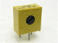 Single turn Cermet Trimmer Potentiometer, Model : 63, Size 10mm Square • PCB-X • Side Adjust • ½W @ 70°C • 20Ω • ±10% • 1 Turn 270° [63X20E]