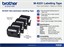 Brother 1PC M-K231 Non Laminated Tape 8m X 12mm Black On White [BRH M-K231]