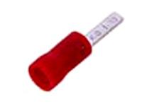 Insulated Flat Blade Terminal Lug • 10mm Stud • for Wire Range : 0.34 to 1.57 mm² • Red [LB15000]