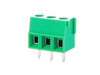 3.81mm Screw Clamp Terminal Block • 3 way • 9A – 130V • Straight Pins • Green [CPP3,81-3E]