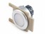 Push Button Actuator Illuminated Momentary • White Flush Lens • Metallic Silver 35mm Flush Bezel [P351MWS]