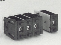 Push-Button BCD Push Wheel Switch • Form : BCD • 3A-125 VAC • Short-PCB • Black-Case • Pushwheel Actuator [BCD-PF52S]