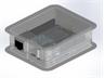 Clear Flame Retardant ABS Enclosure for Arduino Yun 86.65x74.15x30.20mm [TEKO YUN ENCL CLEAR]