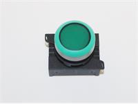 Push Button Actuator Illuminated Momentary • Green Flush Lens • Green 30mm Bezel [P301MGG]