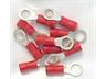 Ring Terminals Pre Packed Lugs • 10 per Pack • for Wire Range : 0.34 to 1.57 mm² • Red [OYSTPAC 2]