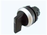 Selector Lever Switch Actuator Illuminated • 30mm Standard Bezel • 3 pos., Left and Right Mom. V-90° [SLI308M3W]