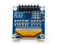 0.9inch OLED Display Module 27.8x27.3x4.3mm with SPI or I2C Interface selectable [AZL 0.96IN OLED 128X64-BLUE]